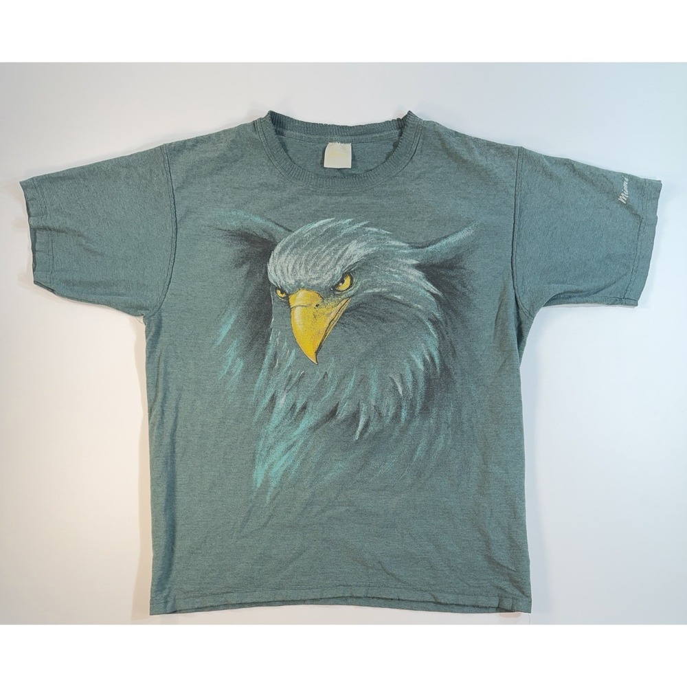 Vintage Eagle T Shirt Miami MetroZoo Graphic Tee 90s Nature Animal USA Large